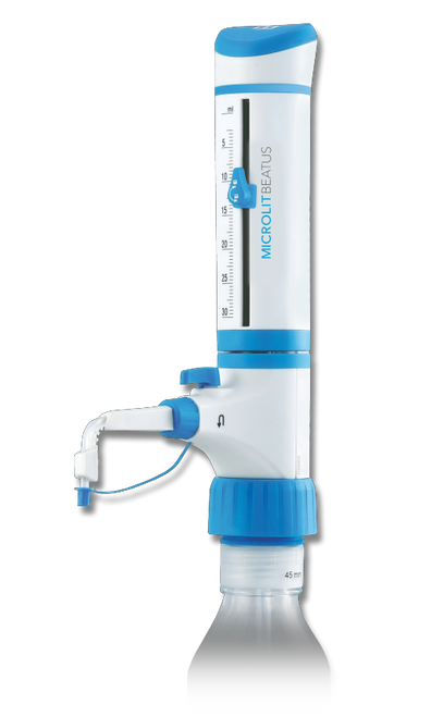 Bottle Top Dispenser with Recirculating Valve, Volume Range 5mL - 60mL